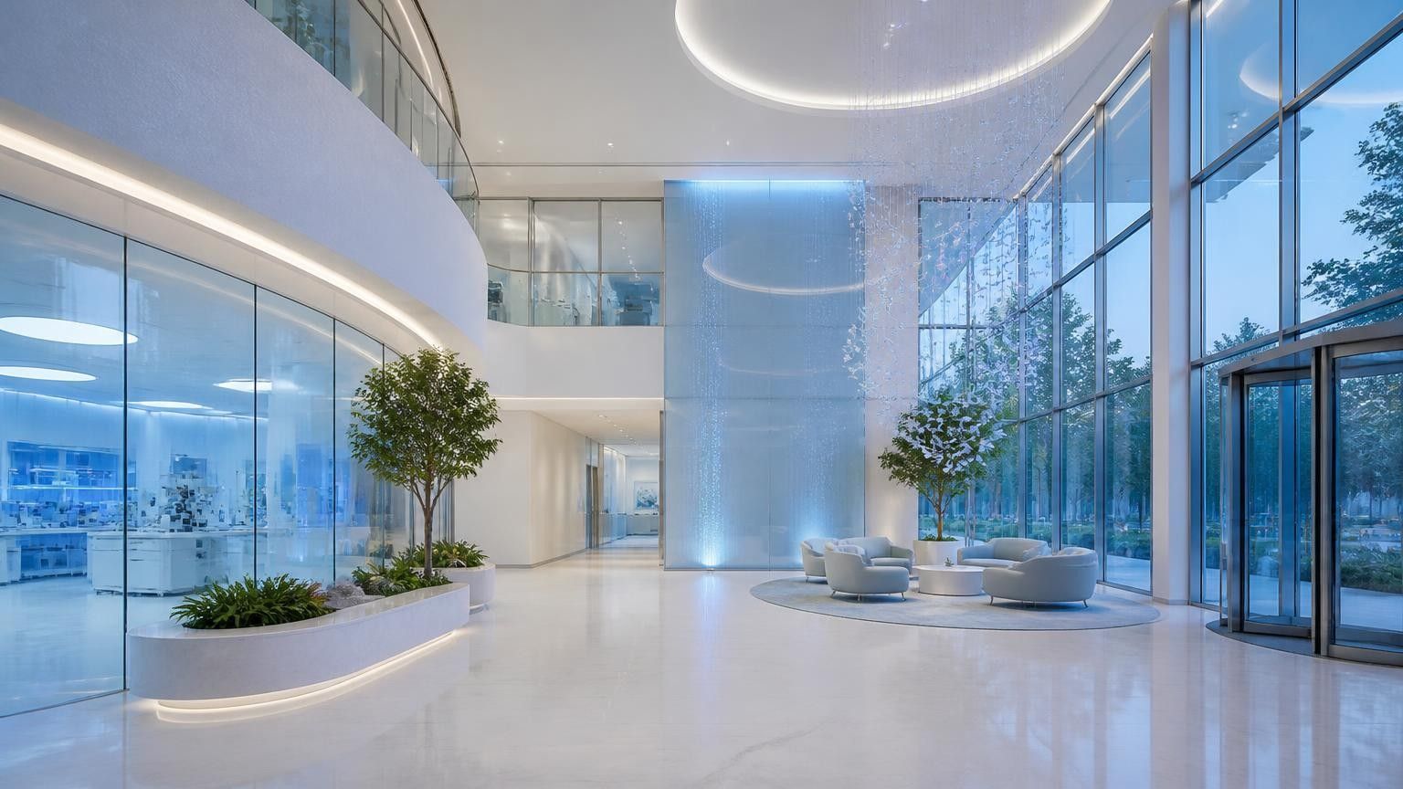Research center lobby